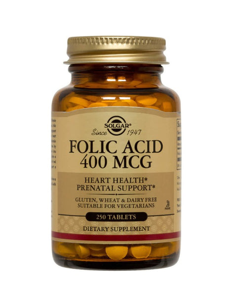 Ácido Fólico (Vitamina B9) 400mcg- 400 Tabletas veganas para +1