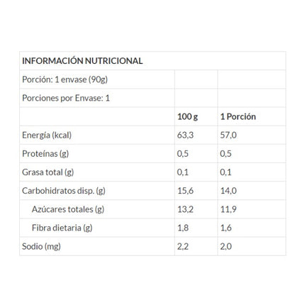 Puré de Frutas Manzana y Platano, 90 g