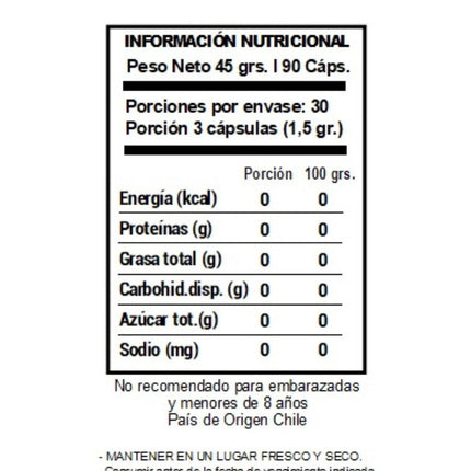 Zeolita, 500 mg, 90 caps VENCE 20-12-2024