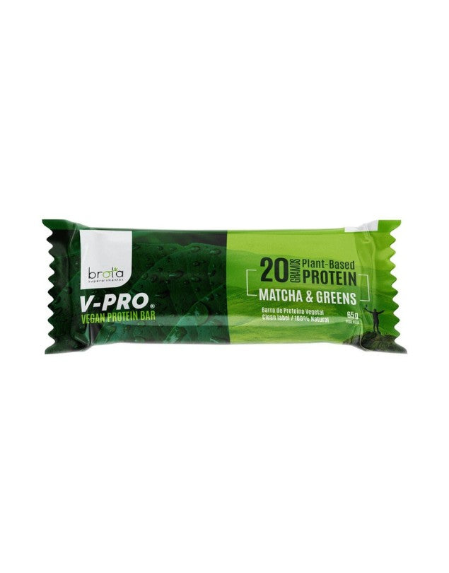 Barra Proteína Vegana Matcha & Greens, 65 gr