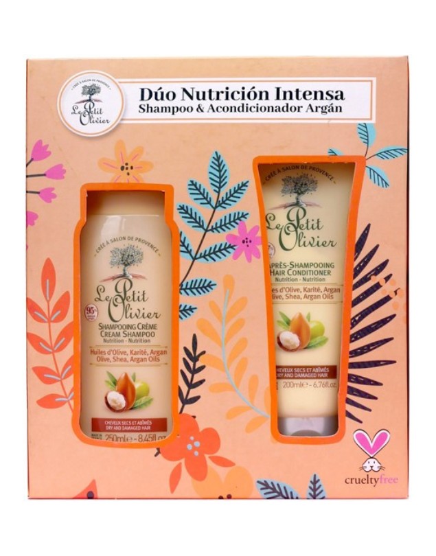 Set Shampoo y Acondicionador Karité, Oliva y Argán