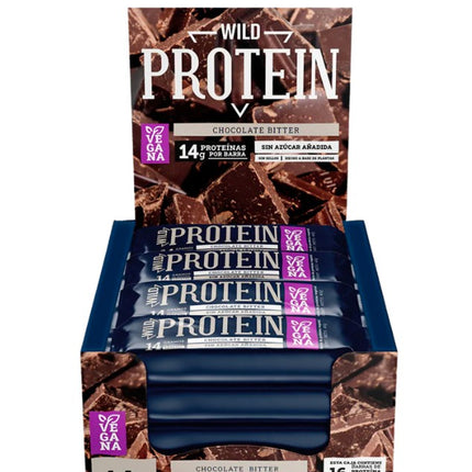 Pack 16 Barras Wild Protein Chocolate Bitter 45g c/u