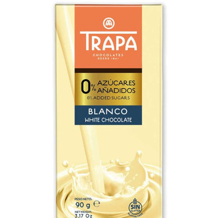 Chocolate Blanco 0% Azúcar Añadida, 90g