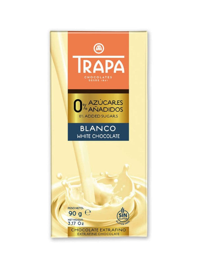 Chocolate Blanco 0% Azúcar Añadida, 90g