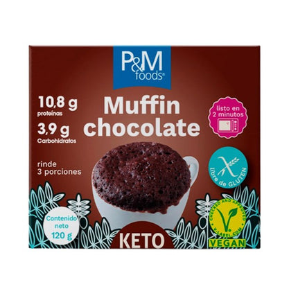 Muffin Instantáneo Keto Chocolate, 120 g