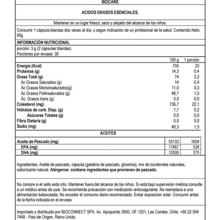 Omega 3 Mega EPA Aceite de Pescado, 60 cáps.