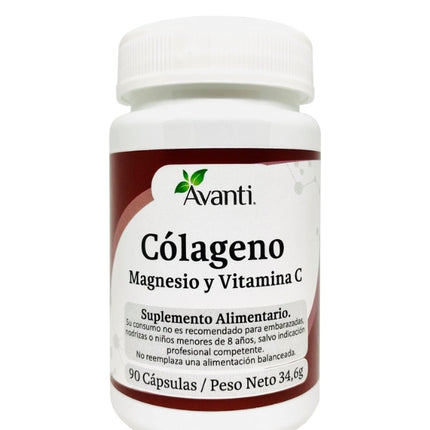 Colageno, Magnesio y Vitamina C, 90 cáps.