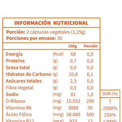 Vitamina B12 Liposomal 12 Mcg, 60 cáps.