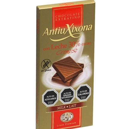 Chocolate Leche Extrafino 30% Cacao, 100 g.