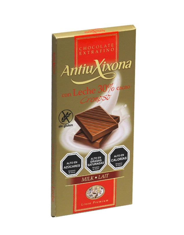 Chocolate Leche Extrafino 30% Cacao, 100 g.