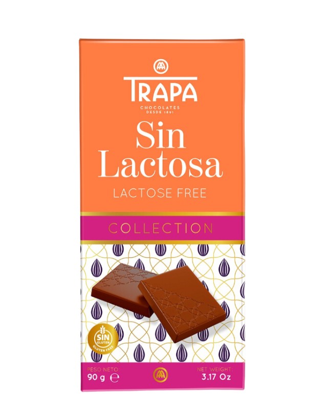 Chocolate Sin Lactosa, 90 g.