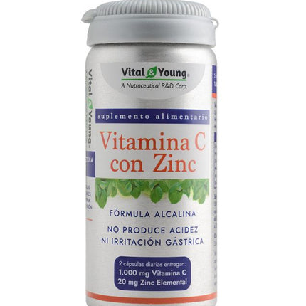 Vitamina C + Zinc, 610mg. 60 cáps