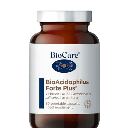 BioAcidophilus Forte Plus 75 billones, Probiótico, 30 Cáps.