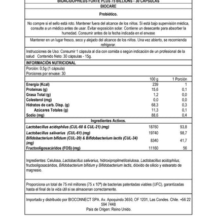 BioAcidophilus Forte Plus 75 billones, Probiótico, 30 Cáps.