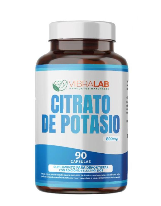 Citrato Potasio, 800 mg, 90 caps