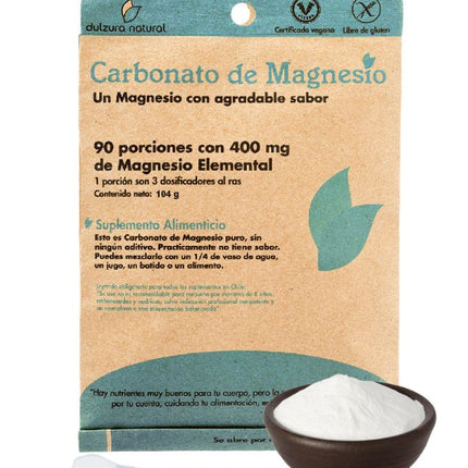 Carbonato Magnesio, 90 porciones