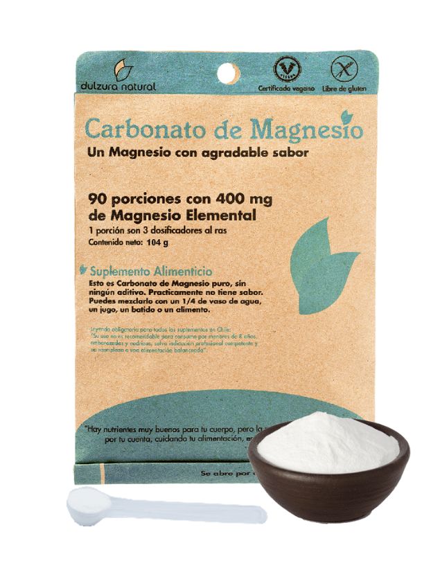 Carbonato Magnesio, 90 porciones