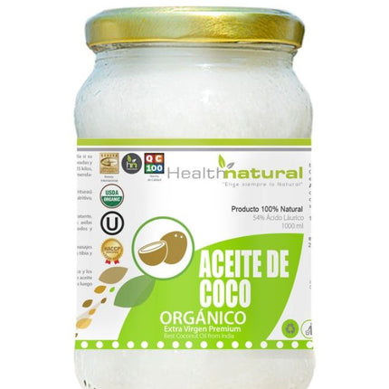 Aceite de Coco Orgánico, 1000 ml