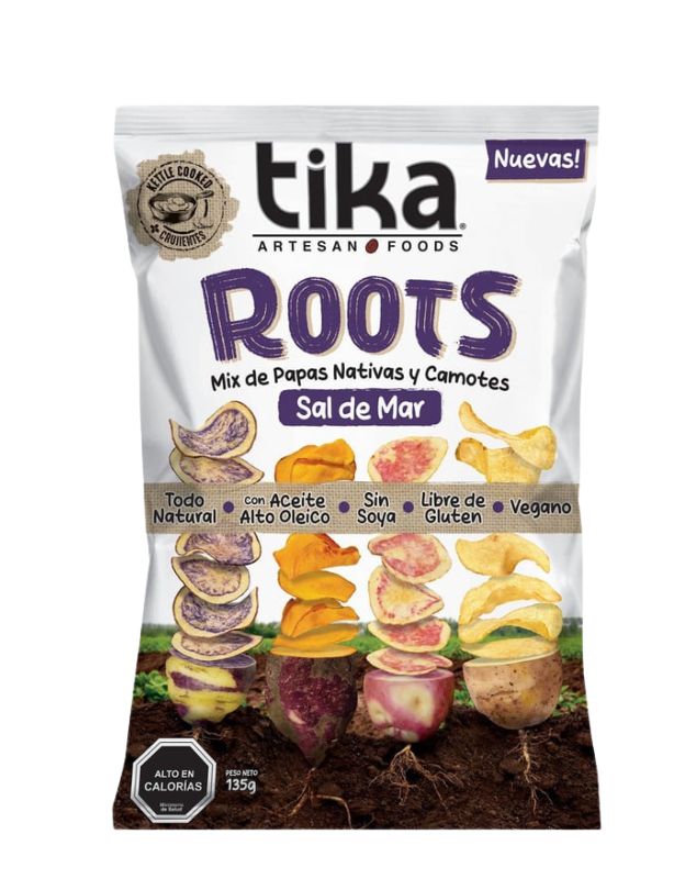 Roots Chips,Sal de Mar, 135 grs.