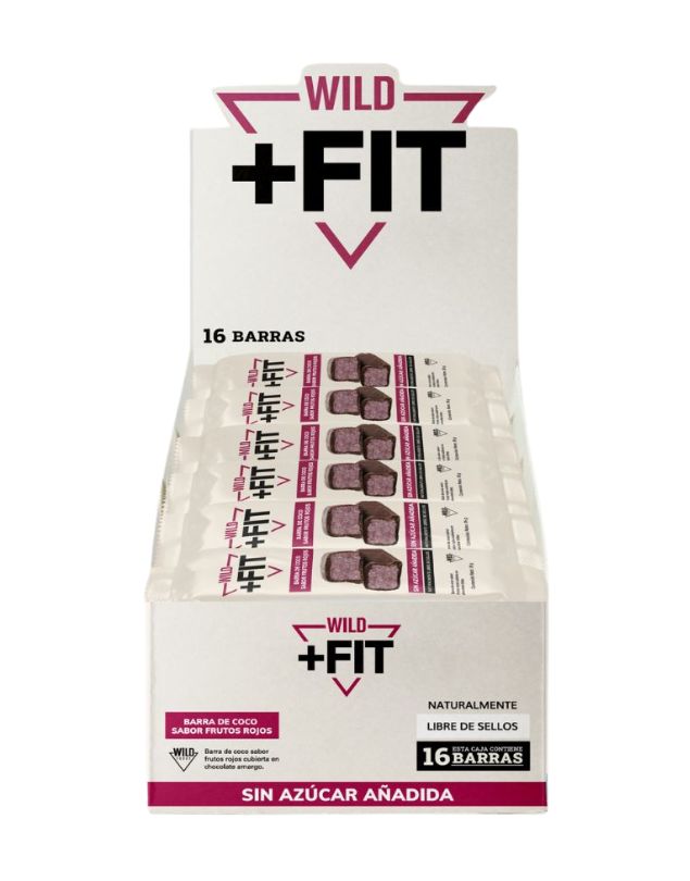 Pack de 16 Barras Wild Fit, Coco Berries, 35 gr.