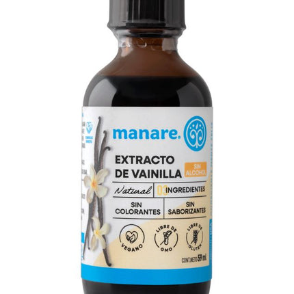 Extracto Vainilla Sin Azucar, Sin Alcohol, Sin Gluten, 59 ml