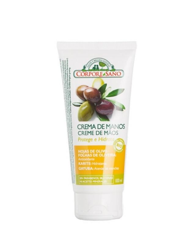 Crema de Manos Hidratante, Hojas de Olivo, 100 ml