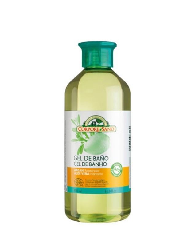 Gel de Ducha Regenerador E Hidratante de Argán y Aloe Vera, 500 ml, Corpore Sano