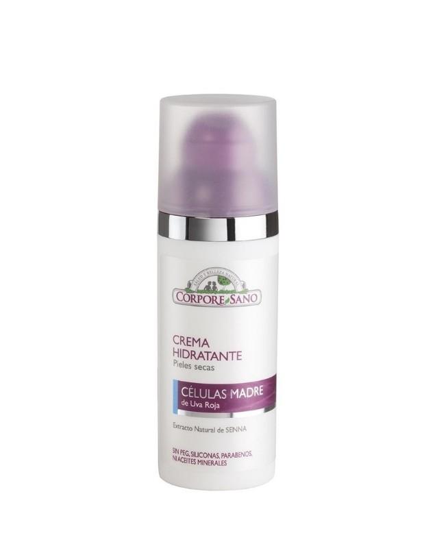 Crema Hidratante Facial, Pieles Secas, Células Madre de Uva Roja, 55 ml