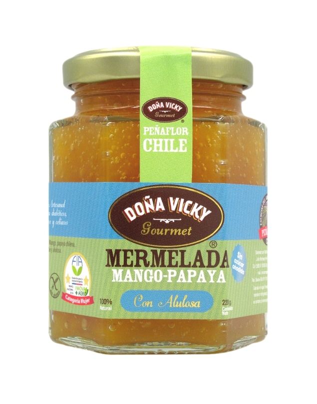 Mermelada de Mango y Papaya, con Alulosa, 220 g