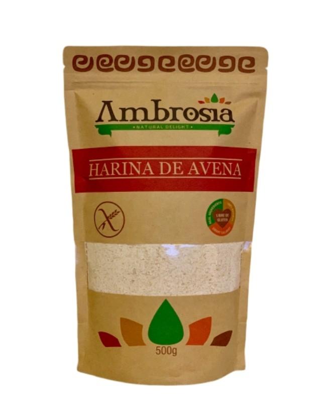 Harina de Avena Integral, Sin Gluten, 500 g