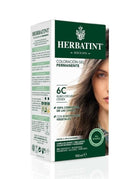 Tinte Gel Vegetal 6C Cabello Rubio Oscuro Ceniza, sin Amoniaco,150 ml