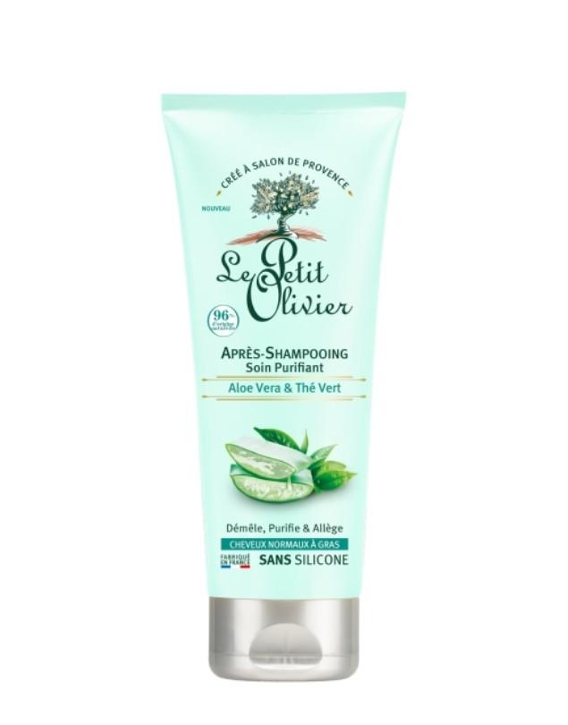 Acondicionador de Aloe Vera y Té Verde, Cabello Graso, 200 ml