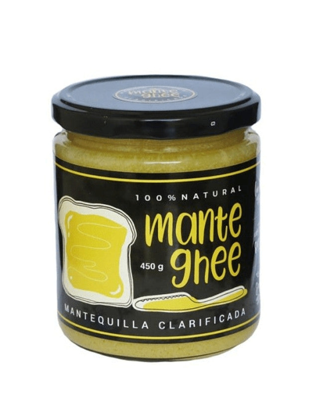 Mantequilla clarificada Ghee, Sin Gluten, Sin Lactosa, 450 cc