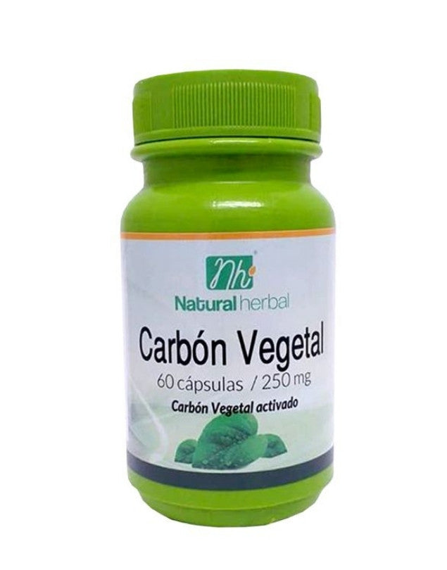 Carbón Vegetal, 250 mg, 60 caps