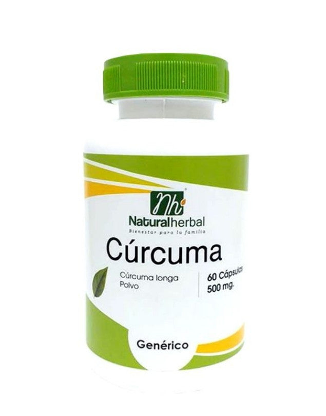 Cúrcuma, 500 mg, 60 caps.