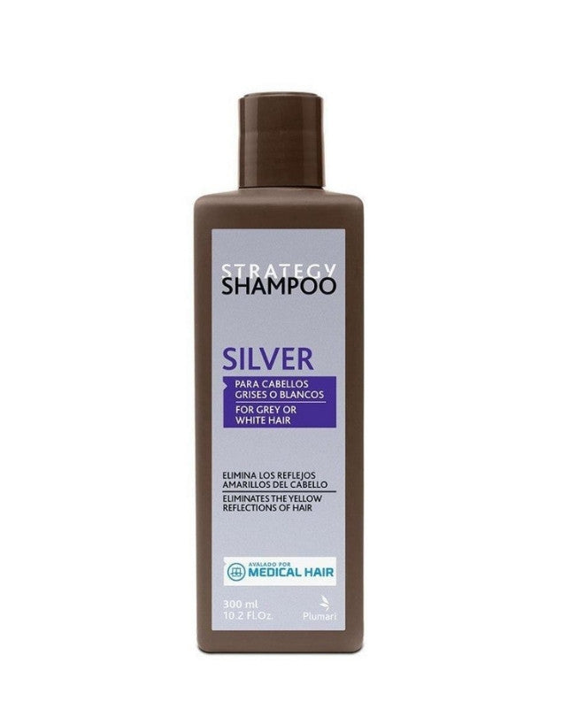 Shampoo Silver para Cabellos Blancos o Grises, 300 ml