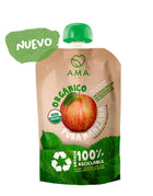 Puré Manzana Orgánico Envase Reciclable, 90 grs