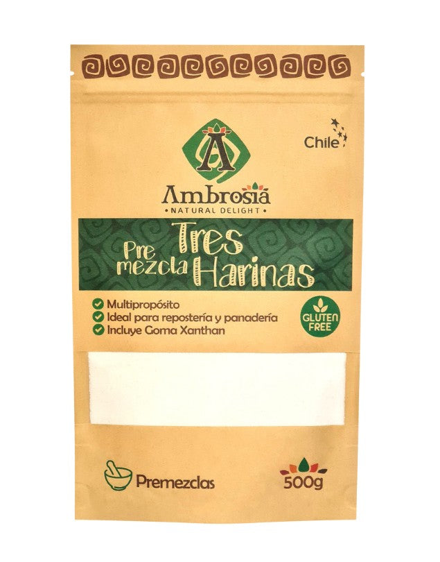 Premezcla Tres Harinas, 500 g.